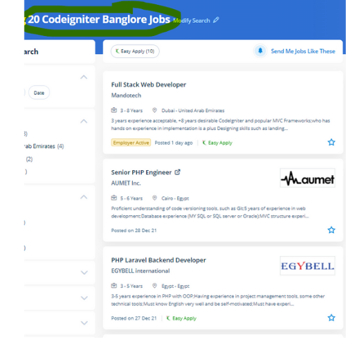 Codeigniter internship jobs in Coimbatore