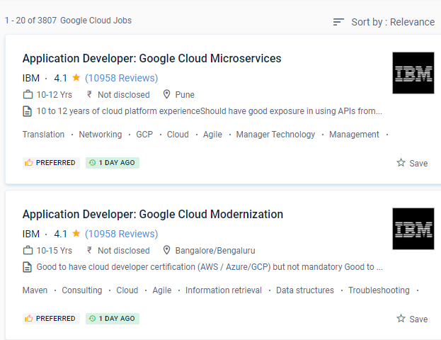 Google Cloud Platform internship jobs in Noida