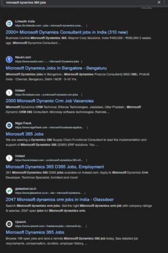 Microsoft Dynamics 365 internship jobs in Noida