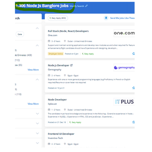 Node JS internship jobs in Punjab