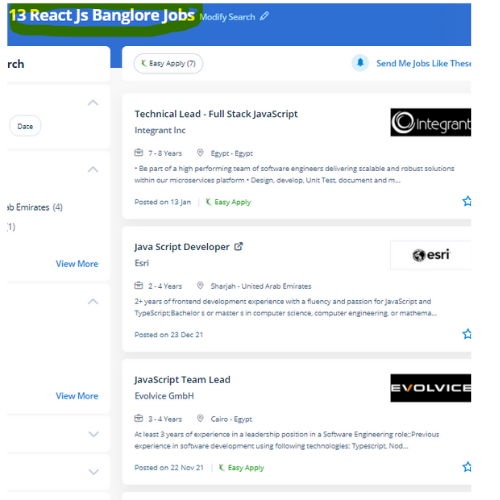 React JS internship jobs in Punjab