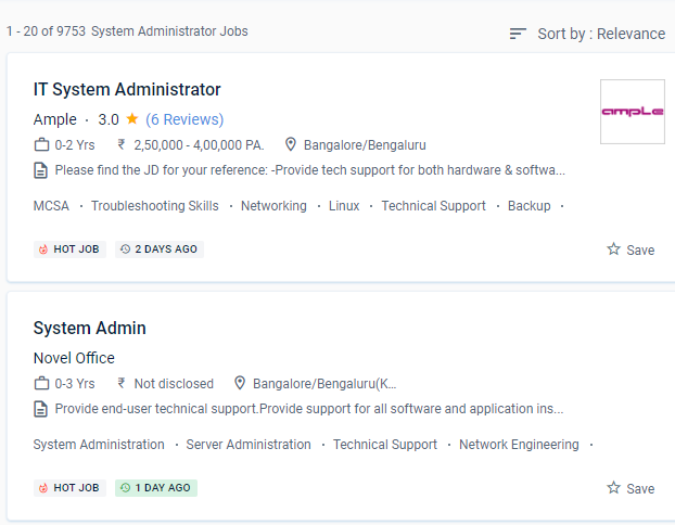 System Administration internship jobs in Ahmedabad